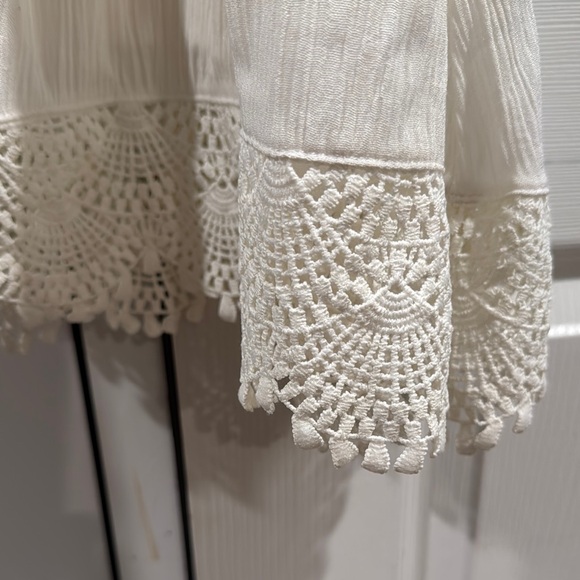 Lulu's Cream Lace Trim Dress - Picture 2 of 7